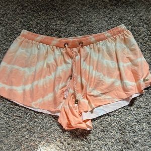 Beachy Rip Curl Shorts peach color